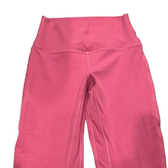 Lululemon Women’s 4 High Rise Align‎ Crop Leggings Pink Lychee Soft Yoga Lounge - Picture 4 of 10